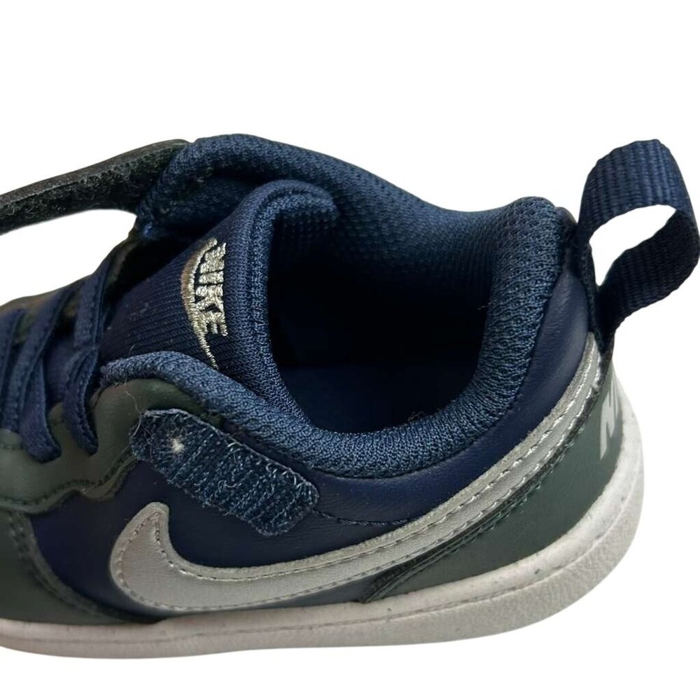 Nike Court Borough Low Recraft TD Kids Size 6C White Signal Blue Shoes - Picture 6 of 13